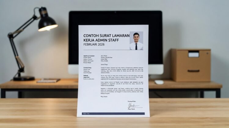 Contoh Surat Lamaran Kerja Staff Admin Februari 2026 yang Menarik HRD + Tips Terbaru