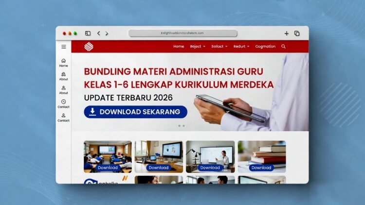 Download Bundle Administrasi Guru Kelas 1-6 Lengkap 2026 – Siap Edit Kurikulum Merdeka