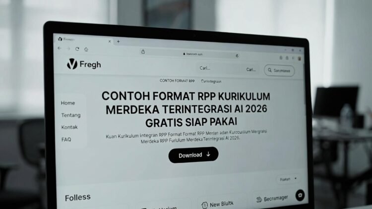 Download Contoh Format RPP Kurikulum Merdeka Terintegrasi AI 2026 – Siap Pakai & Gratis