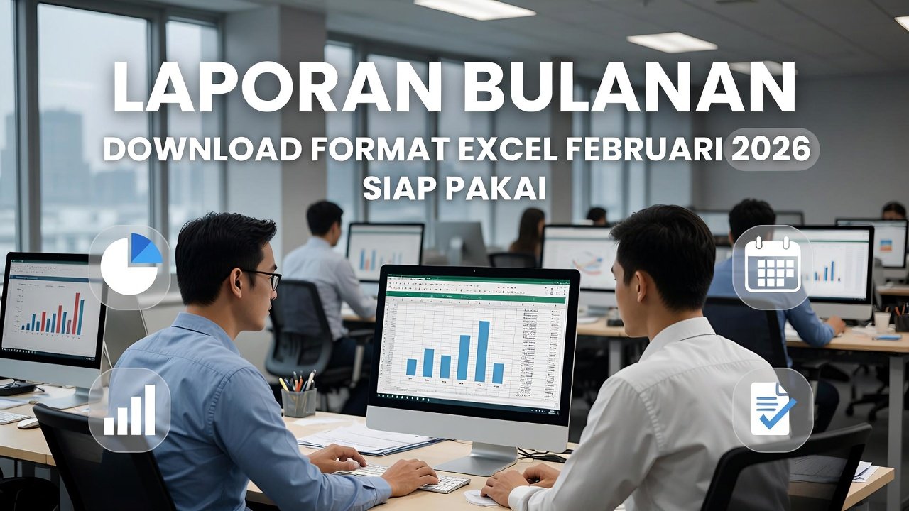 Download Format Laporan Bulanan Excel Februari 2026 (Siap Pakai & Sudah Terisi Contoh)