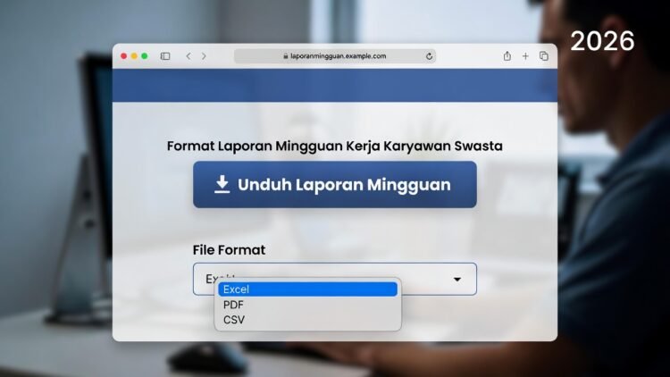 Download Format Laporan Mingguan Kerja Karyawan Swasta Excel – Bereskan Pekerjaan Sebelum Weekend 2026
