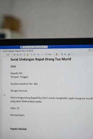 Download Format Surat Undangan Rapat Orang Tua Murid 2026 – Format Word Siap Edit