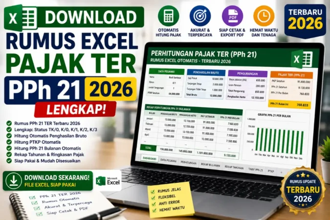 Download Rumus Excel Pajak TER PPh 21 2026 Lengkap