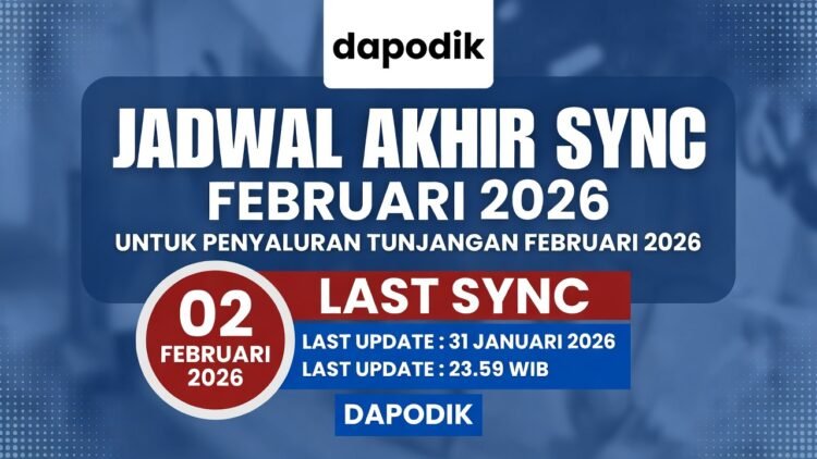 Jadwal Terakhir Sinkronisasi Dapodik Februari 2026 Agar Tunjangan Cair Tepat Waktu: Panduan Lengkap Guru & Operator