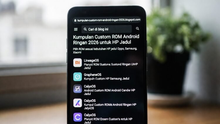 Kumpulan Custom ROM Android Ringan 2026 untuk HP Jadul Oppo Samsung Xiaomi (Gratis & Terbaik)