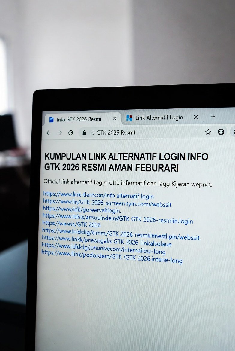 Kumpulan Link Alternatif Login Info GTK 2026 – Resmi & Aman (Update Februari 2026)