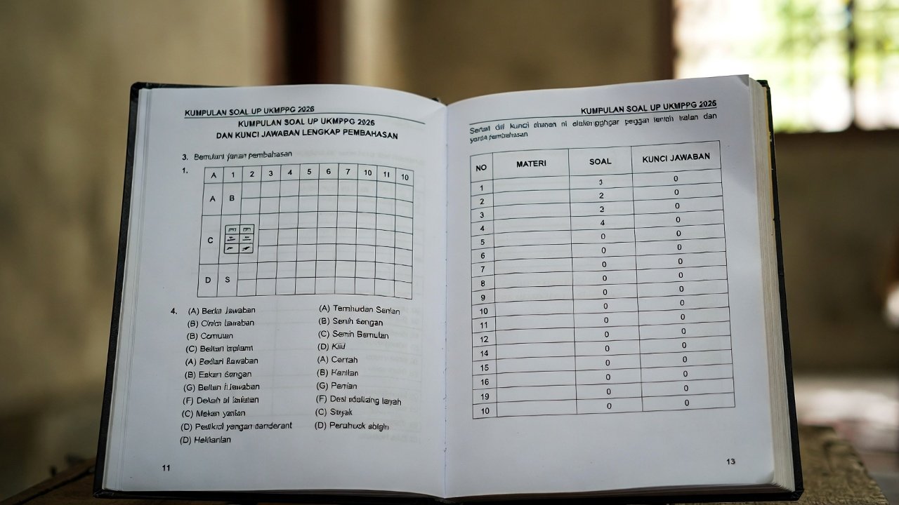 Kumpulan Soal UP UKMPPG 2026 dan Kunci Jawaban Lengkap + Pembahasan