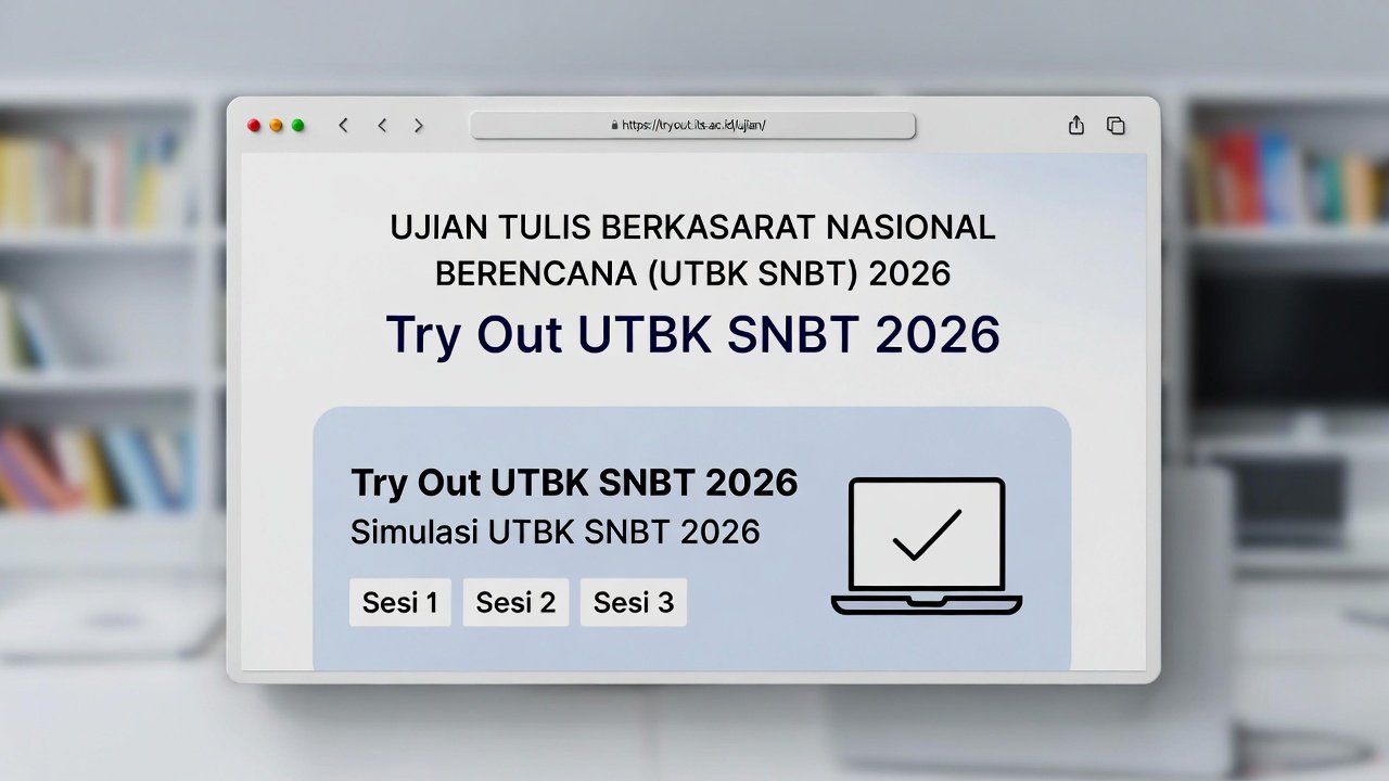 Link Simulasi Try Out UTBK SNBT 2026: Persiapan Belajar Efektif di Hari Sabtu