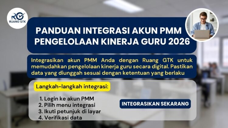 Panduan Integrasi Akun PMM ke Pengelolaan Kinerja Guru 2026 di Ruang GTK