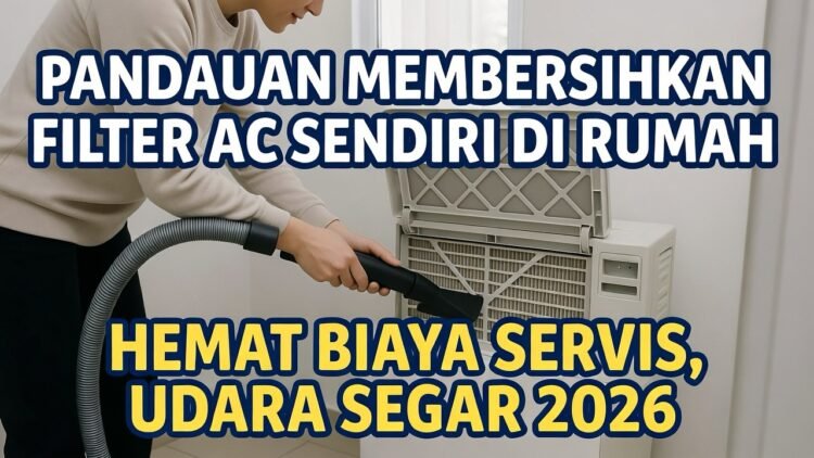 Panduan Membersihkan Filter AC Sendiri di Rumah: Hemat Biaya Servis & Udara Lebih Segar 2026