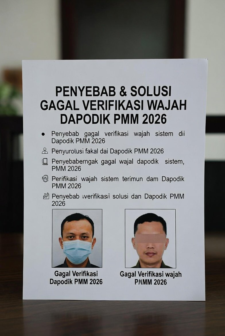 Penyebab dan Solusi Gagal Verifikasi Wajah di Aplikasi Dapodik / PMM 2026