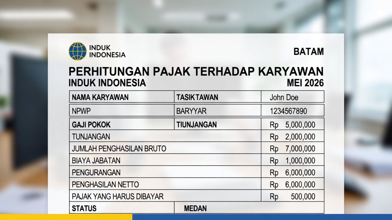 Perhitungan Pajak TER 2026 untuk Karyawan Sektor Industri di Batam & Medan (Lengkap)