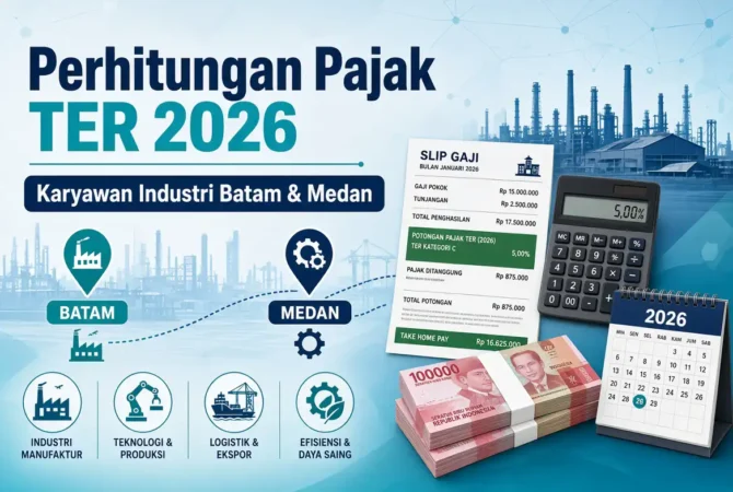 Perhitungan Pajak TER 2026 Karyawan Industri Batam & Medan