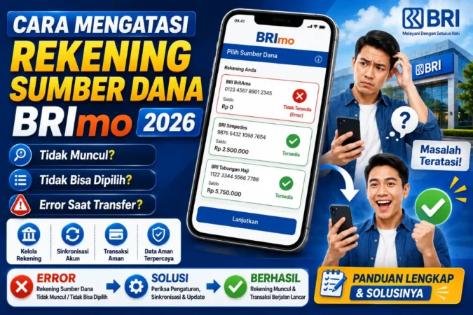 Cara Mengatasi Rekening Sumber Dana BRImo 2026
