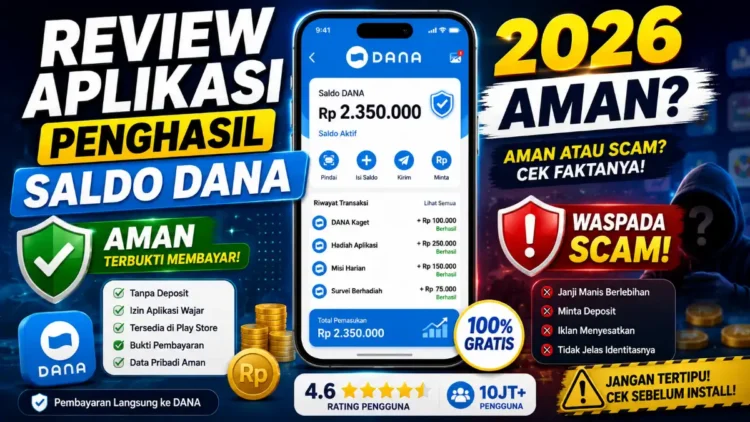 Review Aplikasi Penghasil Saldo DANA 2026: Aman?