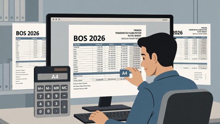 Setting Cetak Laporan BOS 2026 Agar Tidak Terpotong di Kertas A4 – Panduan Lengkap