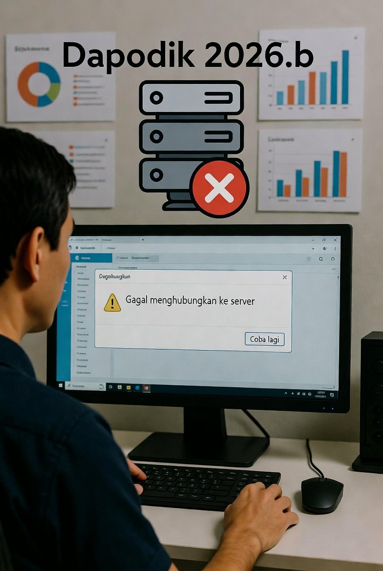 Solusi Gagal Kirim Data Dapodik 2026.b: Error Koneksi Server (Penyebab & Cara Atasi 2026)