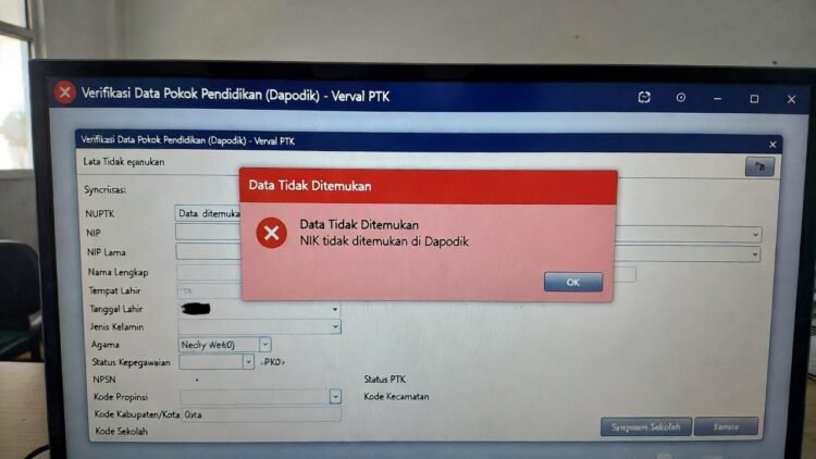 Solusi NIK Tidak Ditemukan di Verval PTK Saat Sinkron Dapodik 2026: Panduan Lengkap Perbaikan