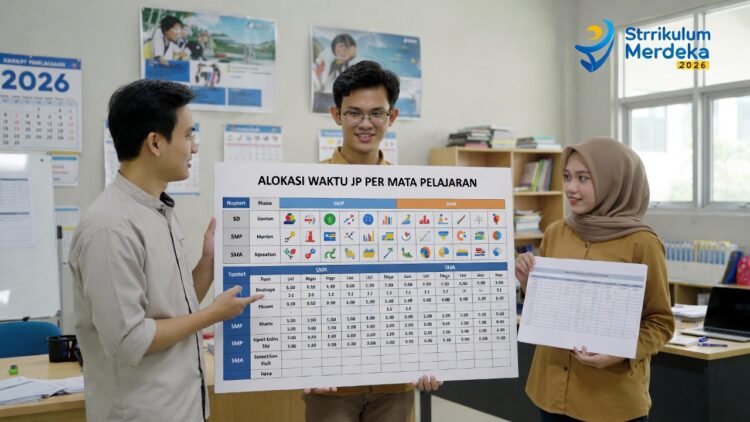 Struktur Kurikulum Merdeka 2026: Alokasi Waktu JP per Mata Pelajaran SD, SMP, SMA Lengkap