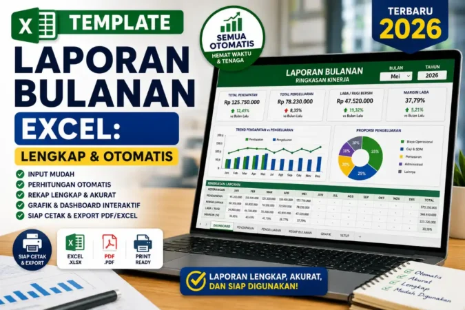 Template Laporan Bulanan Excel: Lengkap & Otomatis