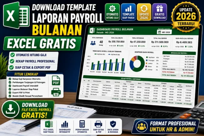 Download Template Laporan Payroll Bulanan Excel Gratis