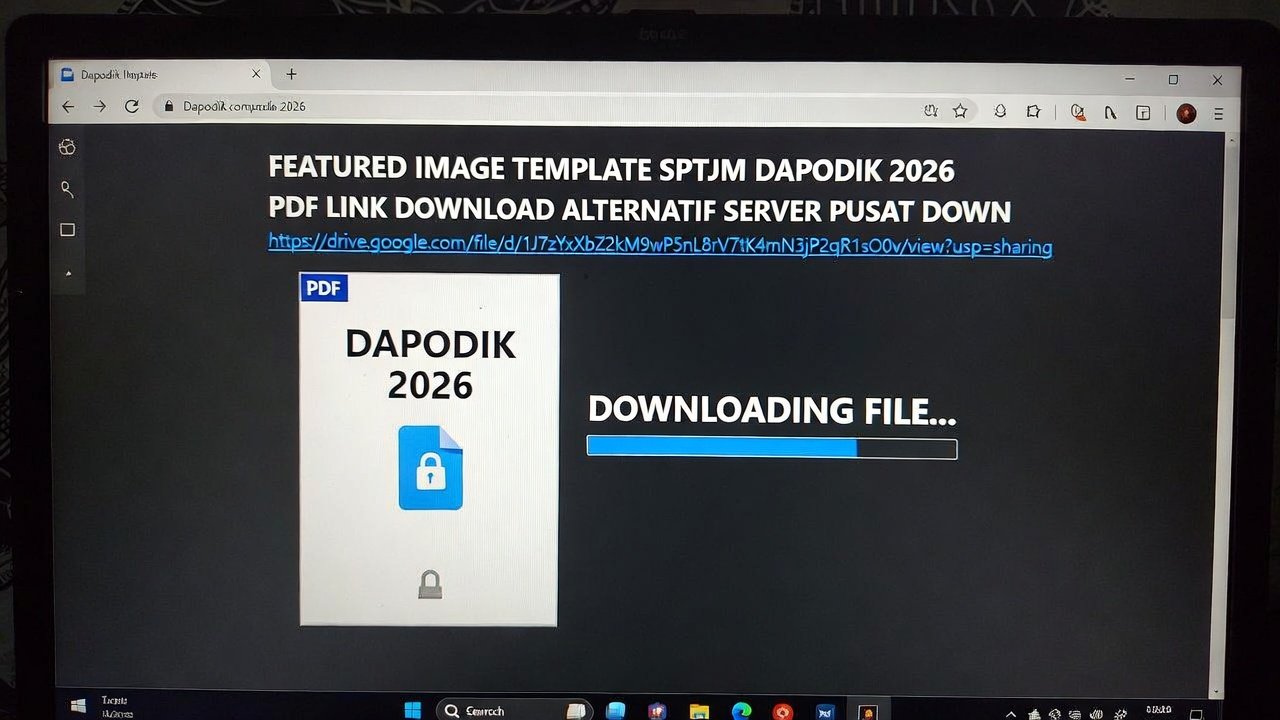 Template SPTJM Dapodik 2026 PDF: Link Download Alternatif Jika Server Pusat Down