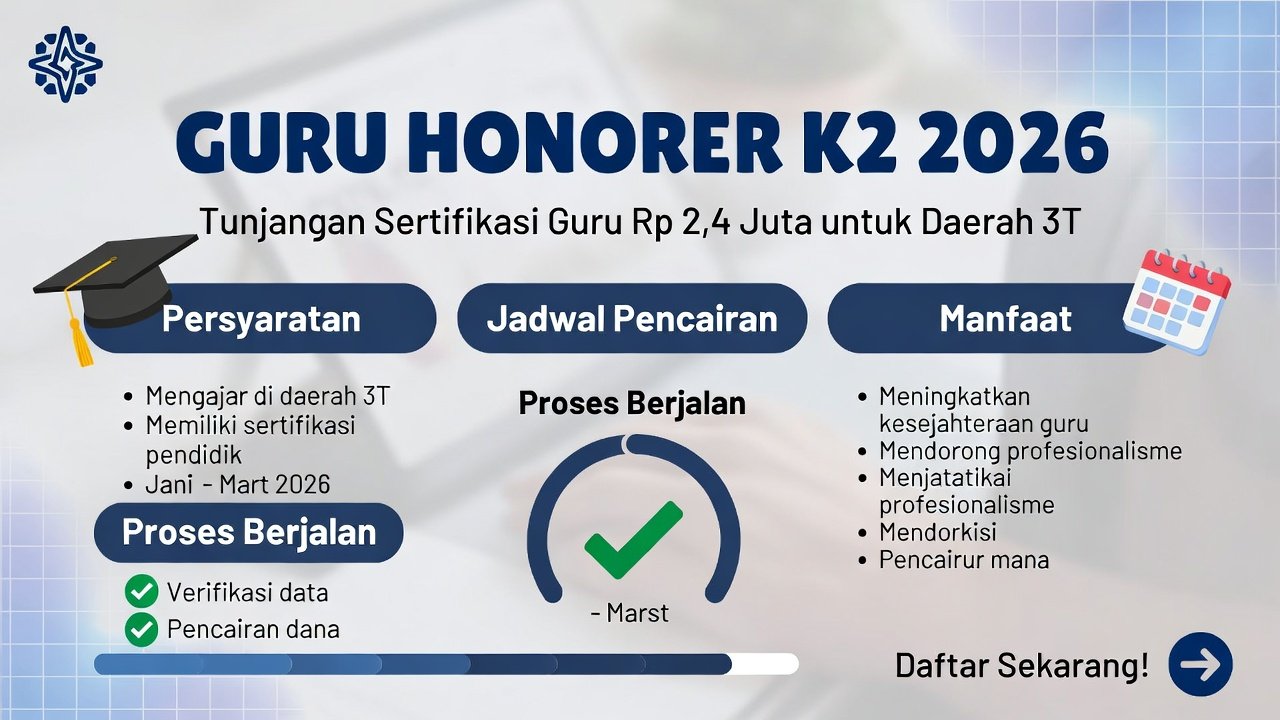 Tunjangan Sertifikasi Guru Daerah Terpencil 2026: Syarat Lengkap, Jadwal Cair & Besaran Terbaru