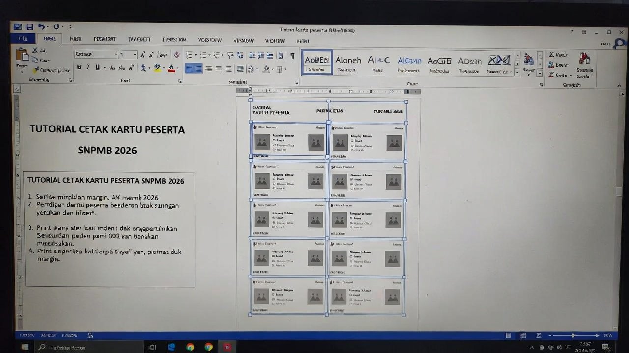 Tutorial Cetak Kartu Peserta SNPMB 2026 Kertas A4: Setting Margin agar Tidak Terpotong