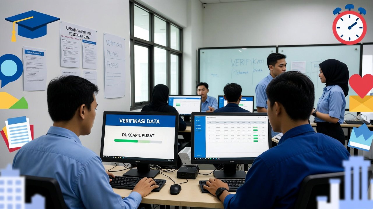 Update Verval PTK Februari 2026: Cara Padankan Data Dukcapil Pusat agar Valid Cepat