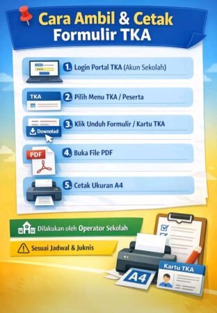 Cara Ambil & Cetak Formulir TKA 2026: Panduan Lengkap Operator Sekolah, Guru, Siswa & Orang Tua