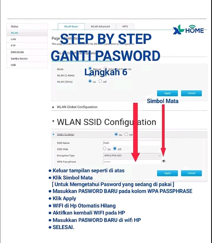 Cara Ganti Password WiFi XL Home Step by Step Terlengkap 2026