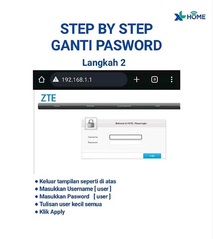 Cara Ganti Password WiFi XL Home Step by Step Terlengkap 2026