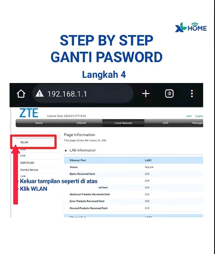 Cara Ganti Password WiFi XL Home Step by Step Terlengkap 2026