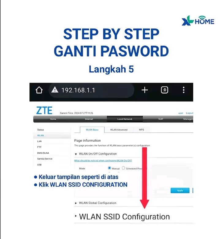 Cara Ganti Password WiFi XL Home Step by Step Terlengkap 2026