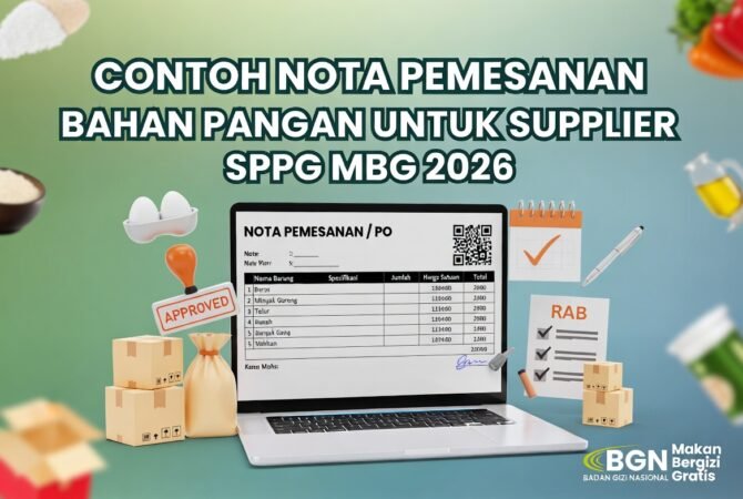 Contoh Nota Pemesanan Bahan Pangan untuk Supplier SPPG MBG 2026: Template Lengkap & Panduan Pengisian