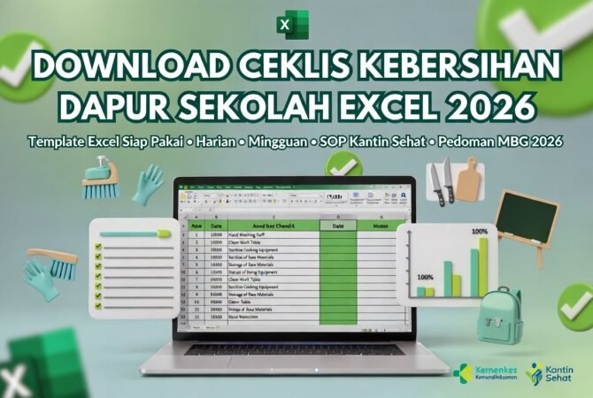 Download Ceklis Kebersihan Dapur Sekolah Excel 2026: Template Lengkap & Siap Pakai untuk Kantin Sehat