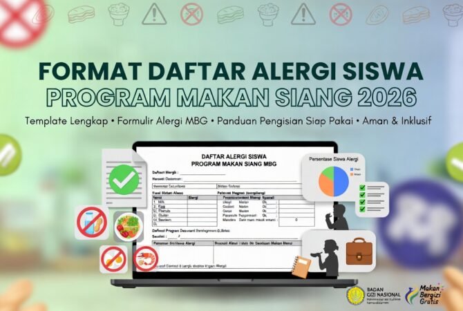 Format Daftar Alergi Siswa untuk Program Makan Siang 2026: Template Lengkap & Panduan Pengisian
