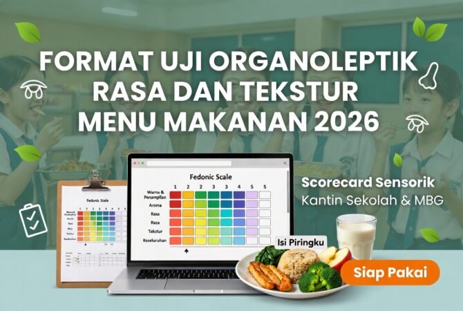Format Uji Organoleptik Rasa dan Tekstur Menu Makanan: Panduan Lengkap & Scorecard Siap Pakai untuk Kantin Sekolah MBG 2026