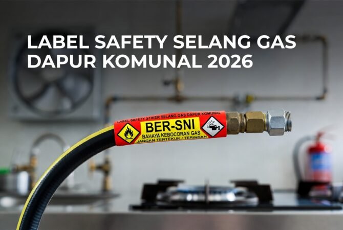 Label Safety Stiker Selang Gas Dapur Komunal: Panduan Lengkap Keselamatan LPG 2026 untuk Pencegahan Kebakaran