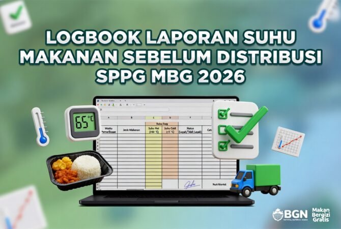 Logbook Laporan Suhu Makanan Sebelum Distribusi SPPG MBG 2026: Template Lengkap & Panduan Pengisian