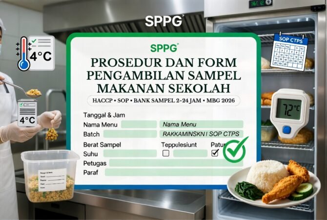 Prosedur dan Form Pengambilan Sampel Makanan Sekolah: Panduan Lengkap HACCP, SOP MBG 2026 & Contoh Format Siap Pakai