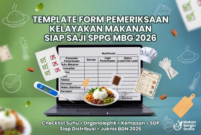 Template Form Pemeriksaan Kelayakan Makanan Siap Saji SPPG MBG 2026: Contoh Lengkap & Panduan Pengisian