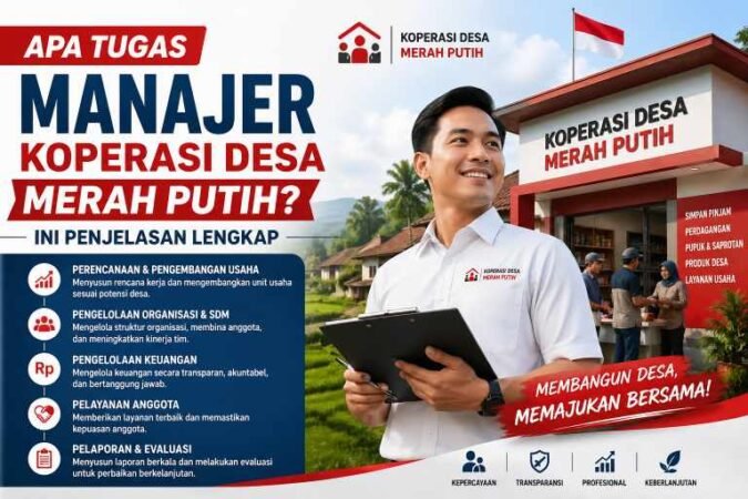 tugas manajer koperasi desa merah putih, apa tugas manajer koperasi desa merah putih