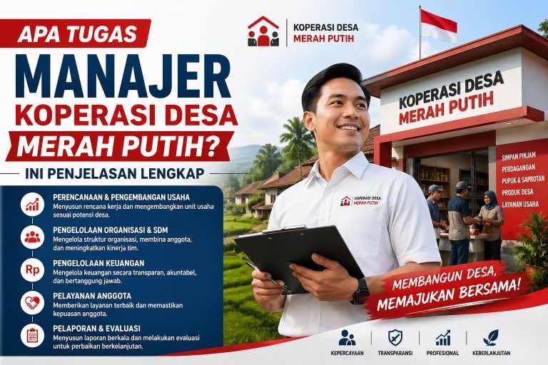 Apa Tugas Manajer Koperasi Desa Merah Putih? Ini Penjelasan Lengkap & Gaji 2026