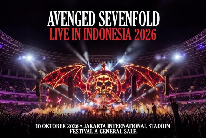 Avenged Sevenfold Live in Indonesia 2026: Tiket Festival A General Sale JIS Jakarta, Harga & Info Lengkap Konser A7X