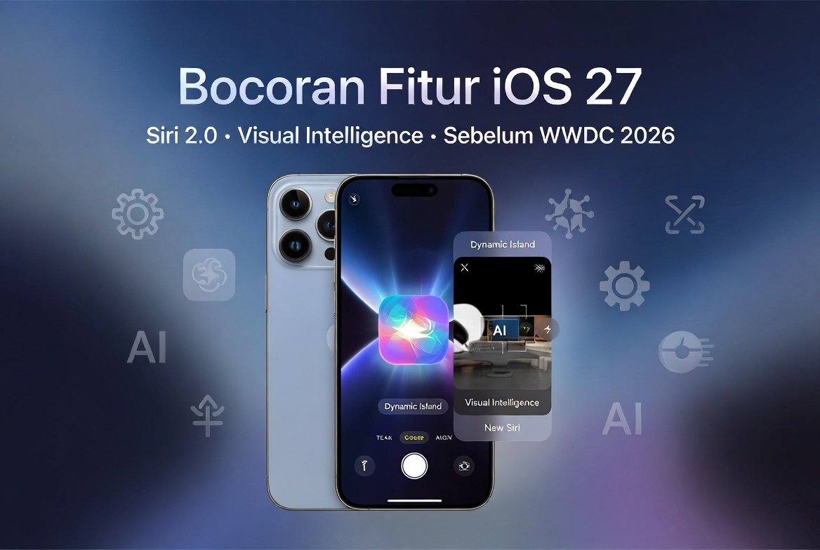 Bocoran Fitur iOS 27 Sebelum WWDC 2026: Siri 2.0, Visual Intelligence Canggih & Update Stabilitas