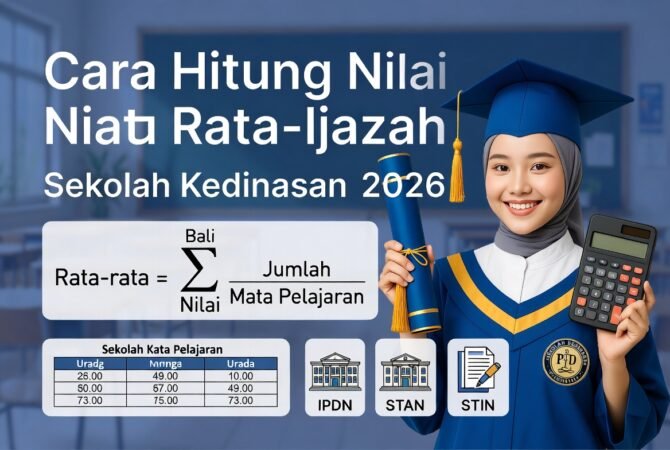 Cara Hitung Nilai Rata-Rata Ijazah untuk Daftar Sekolah Kedinasan 2026 (Lengkap + Contoh)