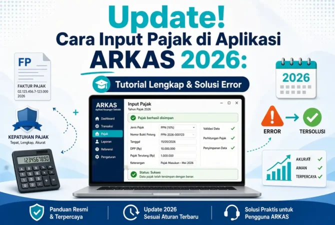 Update! Cara Input Pajak di Aplikasi ARKAS 2026: Tutorial Lengkap & Solusi Error