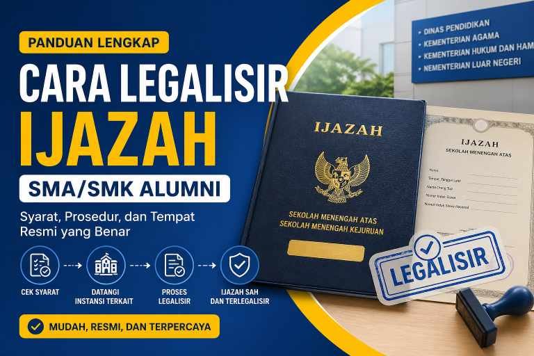 Cara Legalisir Ijazah SMA/SMK bagi Alumni 2026: Syarat, Biaya, & Alur Online/Offline