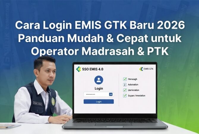 cara login EMIS GTK baru, login EMIS GTK 2026